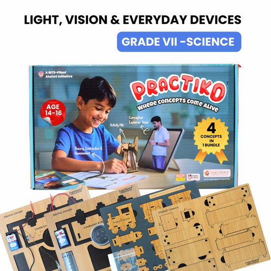 Light, Vision & Everyday Devices – Hands-On Science Kit for Grade 7 with 4 Engaging Concepts
