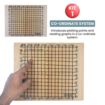 Practiko Class 9 Math Kit – Solving with Symbols: (Algebra & Coordinates) experiment setup; Student performing Solving with Symbols: (Algebra & Coordinates) activity – Practiko math learning kit; Math concept demonstration from Solving with Symbols: (Algebra & Coordinates) kit by Practiko; Hands-on learning with Practiko Solving with Symbols: (Algebra & Coordinates) math STEM kit; Solving with Symbols: (Algebra & Coordinates) kit materials and tools for Grade 9 math experiments