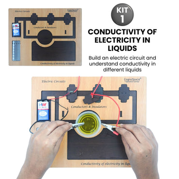 Practiko Class 8 Science Kit – Power of Electricity experiment setup; Student performing Power of Electricity activity – Practiko science learning kit; Science concept demonstration from Power of Electricity kit by Practiko; Hands-on learning with Practiko Power of Electricity science STEM kit; Power of Electricity kit materials and tools for Grade 8 science experiments