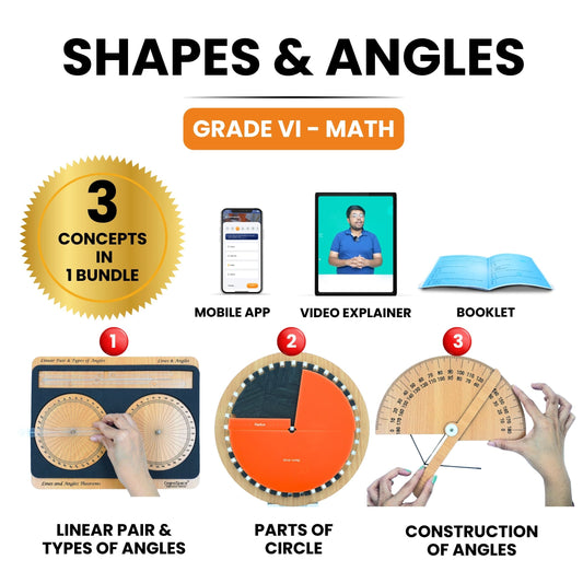 Shapes & Angles – Hands-On Math Kit for Grade 6 with 3 Engaging Concepts
