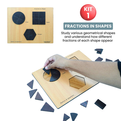 Practiko Class 3 Math Kit – Shapes & Measurement experiment setup; Student performing Shapes & Measurement activity – Practiko math learning kit; Math concept demonstration from Shapes & Measurement kit by Practiko; Hands-on learning with Practiko Shapes & Measurement math STEM kit; Shapes & Measurement kit materials and tools for Grade 3 math experiments