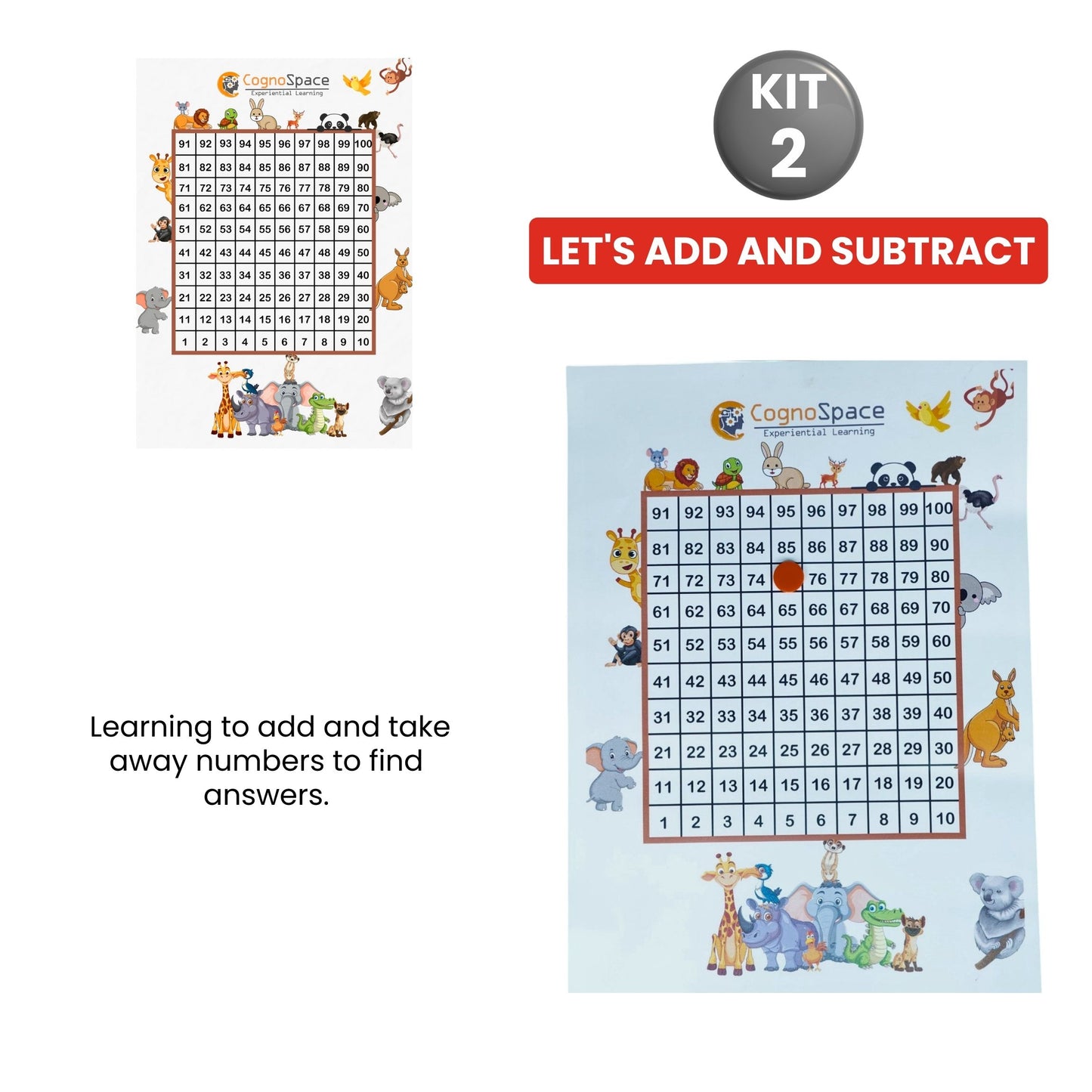 Numbers, Counting & Measurement – Hands-On Math Kit for Grade 2 with 6 Engaging Concepts