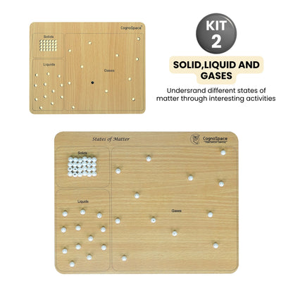 Practiko Class 4 Science Kit – Matter & Changes experiment setup; Student performing Matter & Changes activity – Practiko science learning kit; Science concept demonstration from Matter & Changes kit by Practiko; Hands-on learning with Practiko Matter & Changes science STEM kit; Matter & Changes kit materials and tools for Grade 4 science experiments