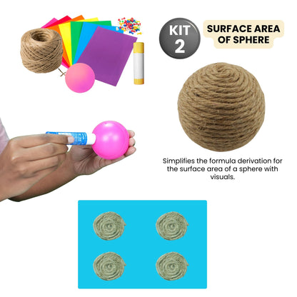 Practiko Class 9 Math Kit – Volumes, Calculus & Chance experiment setup; Student performing Volumes, Calculus & Chance activity – Practiko math learning kit; Math concept demonstration from Volumes, Calculus & Chance kit by Practiko; Hands-on learning with Practiko Volumes, Calculus & Chance math STEM kit; Volumes, Calculus & Chance kit materials and tools for Grade 9 math experiments