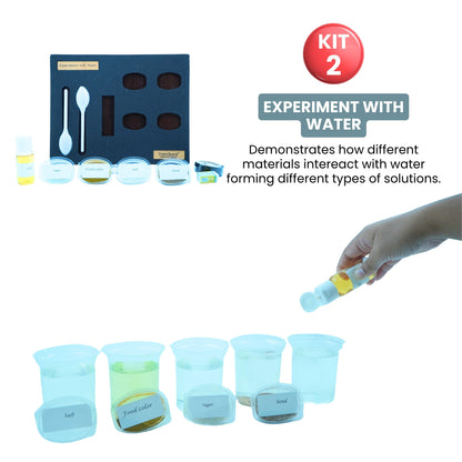 Practiko Class 5 Science Kit – Living Systems & Machines experiment setup; Student performing Living Systems & Machines activity – Practiko science learning kit; Science concept demonstration from Living Systems & Machines kit by Practiko; Hands-on learning with Practiko Living Systems & Machines science STEM kit; Living Systems & Machines kit materials and tools for Grade 5 science experiments