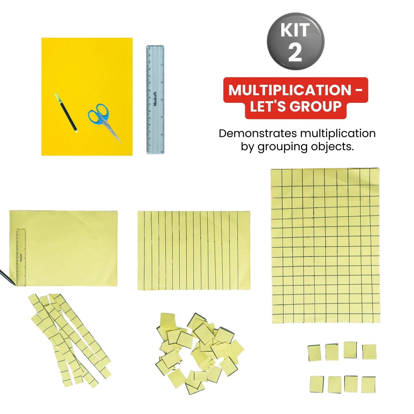 Shapes, Measurement & Money – Hands-On Math Kit for Grade 2 with 5 Engaging Concepts