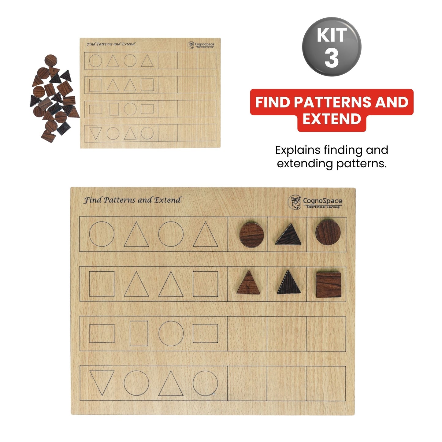 Shapes, Patterns & Time – Hands-On Math Kit for Grade 1 with 5 Engaging Concepts