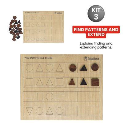 Shapes, Patterns & Time – Hands-On Math Kit for Grade 1 with 5 Engaging Concepts