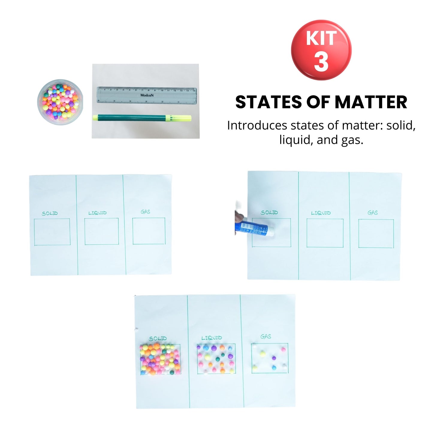 MATERIALS & BASIC SCIENCE – Hands-On Science Kit for Grade 2 with 4 Engaging Concepts