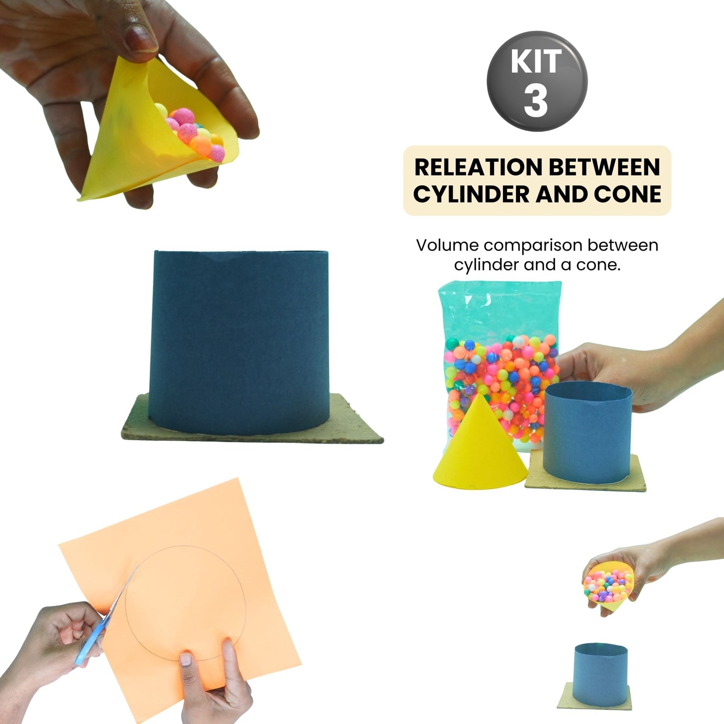 Practiko Class 9 Math Kit – Volumes, Calculus & Chance experiment setup; Student performing Volumes, Calculus & Chance activity – Practiko math learning kit; Math concept demonstration from Volumes, Calculus & Chance kit by Practiko; Hands-on learning with Practiko Volumes, Calculus & Chance math STEM kit; Volumes, Calculus & Chance kit materials and tools for Grade 9 math experiments