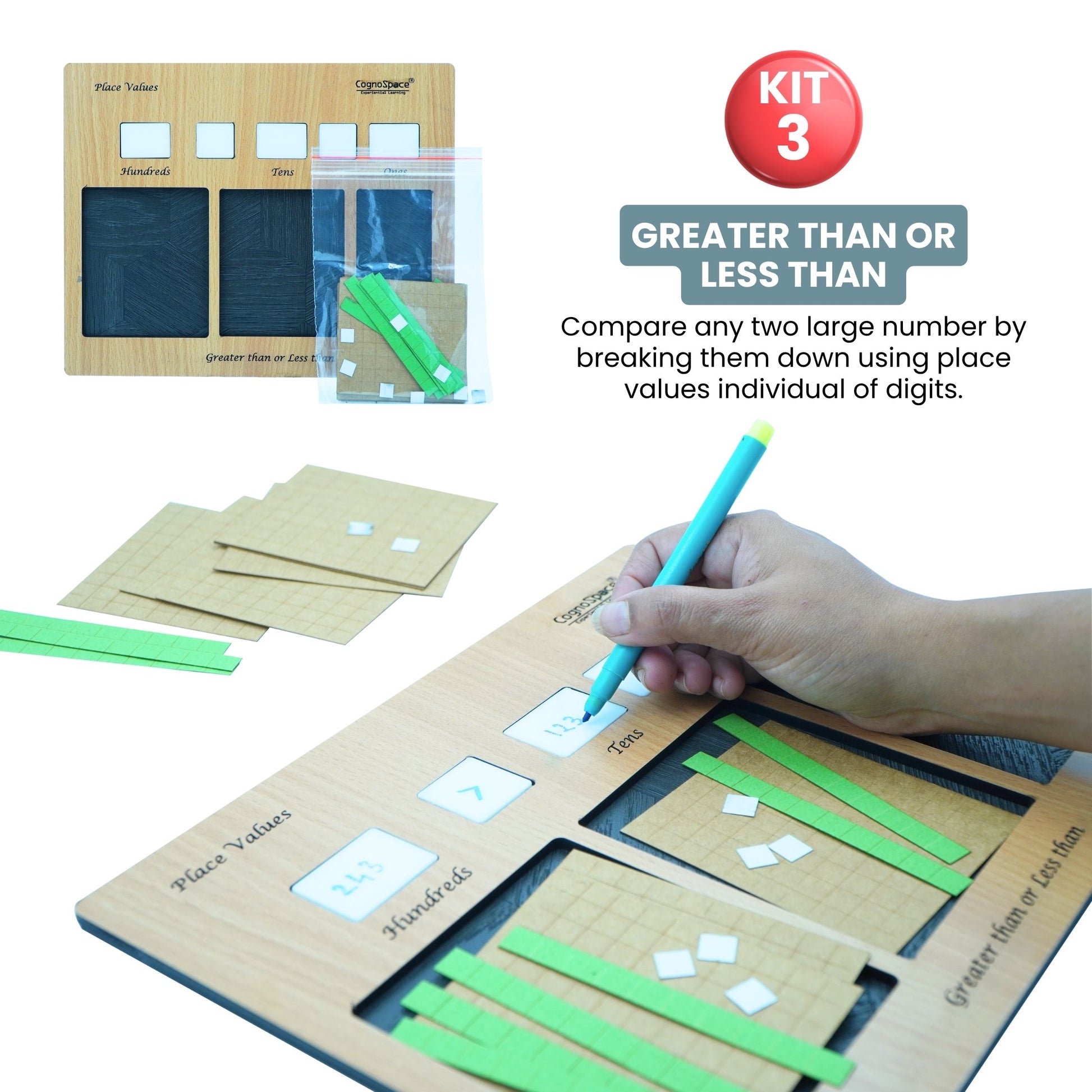 Practiko Class 3 Math Kit – Operations & Numbers experiment setup; Student performing Operations & Numbers activity – Practiko math learning kit; Math concept demonstration from Operations & Numbers kit by Practiko; Hands-on learning with Practiko Operations & Numbers math STEM kit; Operations & Numbers kit materials and tools for Grade 3 math experiments