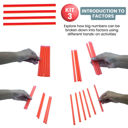 Factors, Finance & Graphs – Hands-On Math Kit for Grade 5 with 4 Engaging Concepts