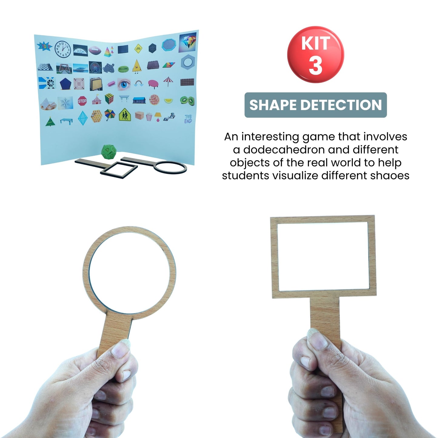 Practiko Class 3 Math Kit – Shapes & Measurement experiment setup; Student performing Shapes & Measurement activity – Practiko math learning kit; Math concept demonstration from Shapes & Measurement kit by Practiko; Hands-on learning with Practiko Shapes & Measurement math STEM kit; Shapes & Measurement kit materials and tools for Grade 3 math experiments