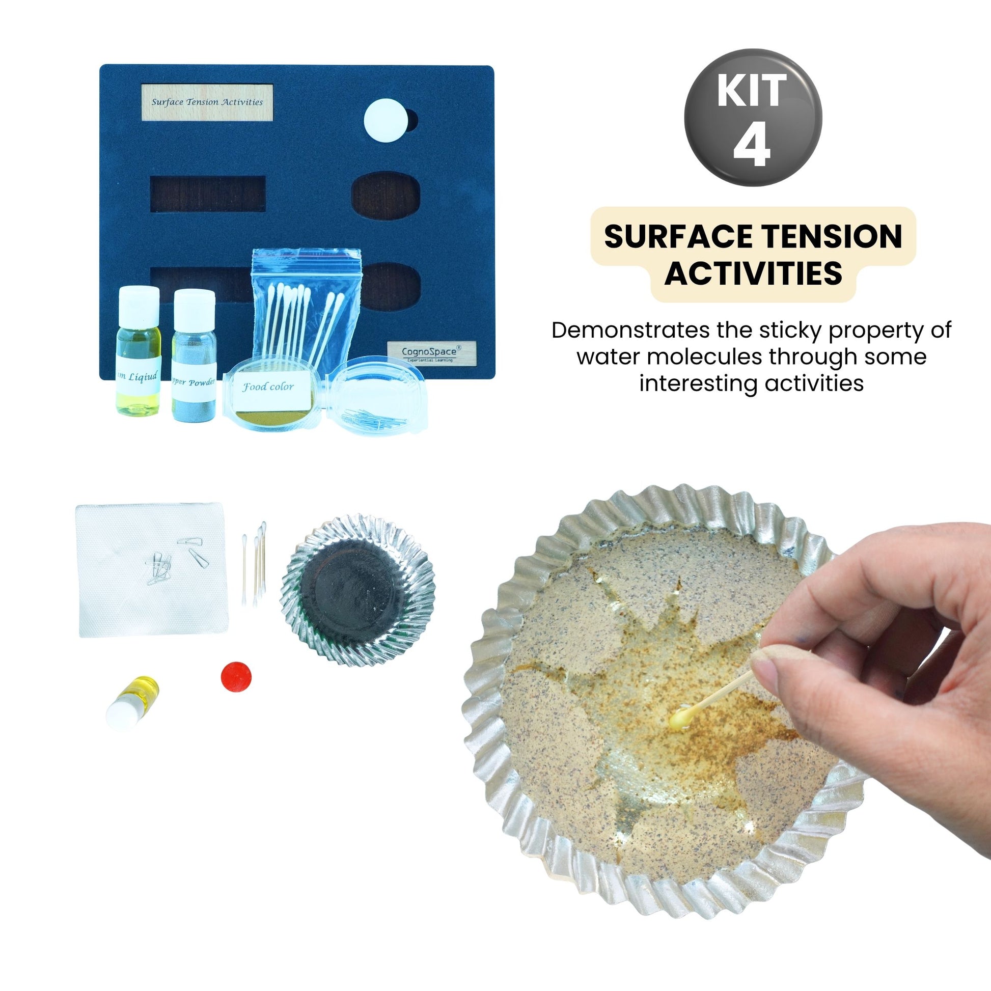 Practiko Class 4 Science Kit – Matter & Changes experiment setup; Student performing Matter & Changes activity – Practiko science learning kit; Science concept demonstration from Matter & Changes kit by Practiko; Hands-on learning with Practiko Matter & Changes science STEM kit; Matter & Changes kit materials and tools for Grade 4 science experiments