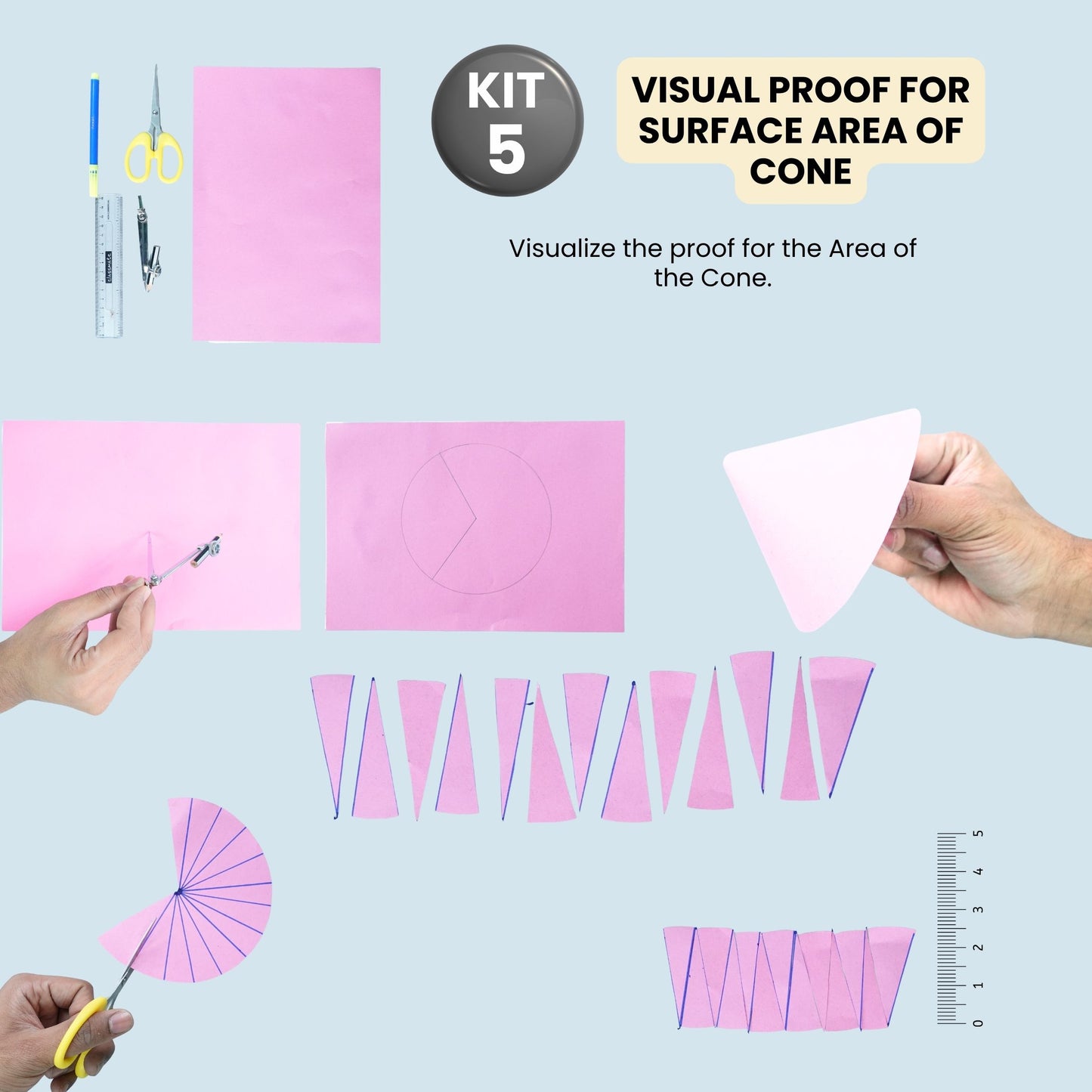 Practiko Class 9 Math Kit – Volumes, Calculus & Chance experiment setup; Student performing Volumes, Calculus & Chance activity – Practiko math learning kit; Math concept demonstration from Volumes, Calculus & Chance kit by Practiko; Hands-on learning with Practiko Volumes, Calculus & Chance math STEM kit; Volumes, Calculus & Chance kit materials and tools for Grade 9 math experiments