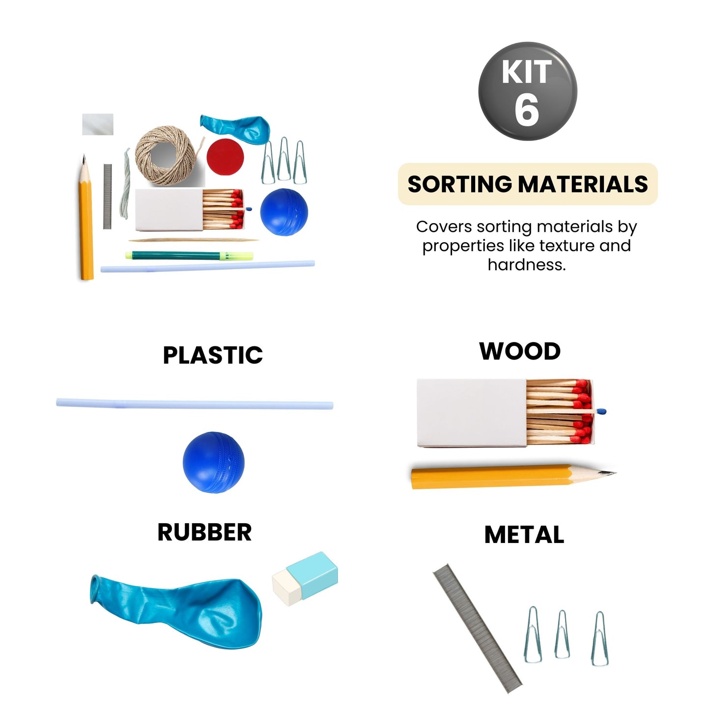 Living Things and Materials – Hands-On Science Kit for Grade 1 with 6 Engaging Concepts